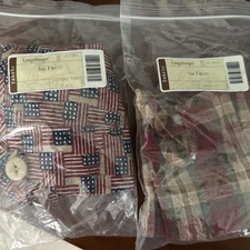 Longaberger Small Fruit Basket Liner Orchard Park plaid or Old Glory New