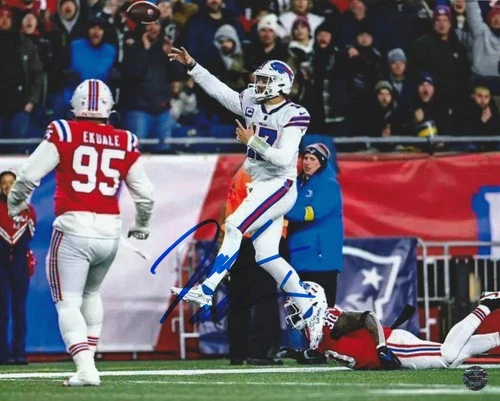 Josh Allen Autographed Signed Buffalo Bills 8x10 Photo COA/Matching Hologram