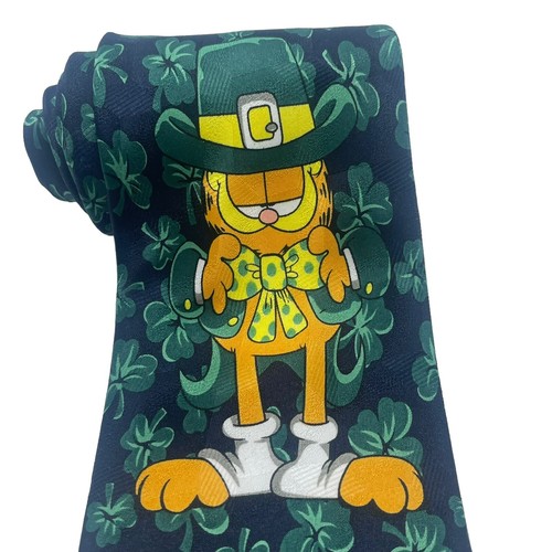 Garfield Keith Daniels Neckwear Vintage St Patricks Day Neck Tie - Picture 3 of 5