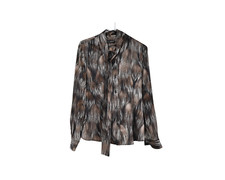 Dolce & Gabbana Brown Pony Print Silk 2-Piece Set