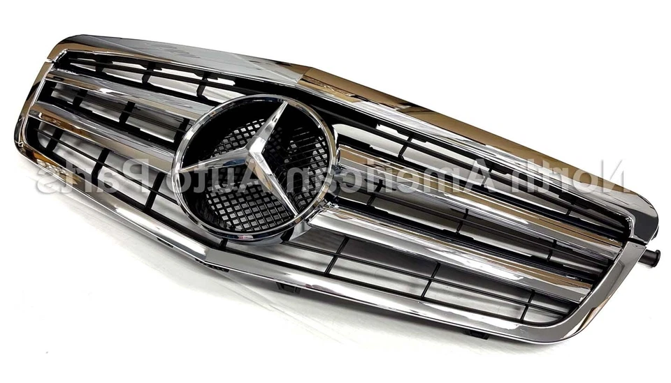 Rejilla Clase E totalmente cromada E63 E550 E350 sedán 2010 2011 2012 2013 4 puertas nueva Foto 2 de 4