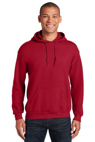 Gildan G185 Mens Long Sleeve Heavy Blend Stylish Hooded Sweatshirt With Pockets - Picture 12 of 38