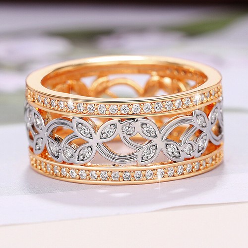 Gorgeous 925 Silver Filled Ring Cubic Zirconia Women Wedding Jewelry Size 6-10 - Picture 15 of 32
