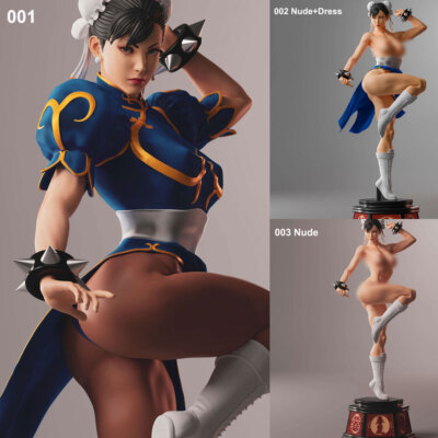 Chun Li Raise Leg Figure 3D Print Model Kit Unpainted Unassembled 3