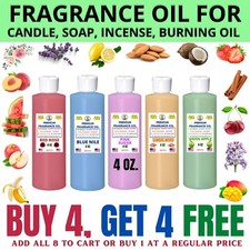 4 oz. Fragrance Scented Oil - Soap Burning Bath Bomb Candle Incense making Oil