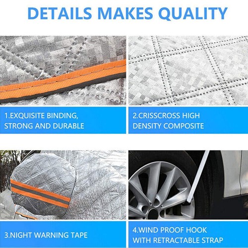 Car Windscreen Cover Magnetic Windshield Frost Rain Snow Sun Shade Protector UK - Picture 7 of 15