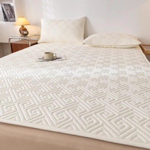 1pc Quilted Thick Mattresses Toppers Waterproof Mattress Pad Cover All-Season - Bild 35 von 37