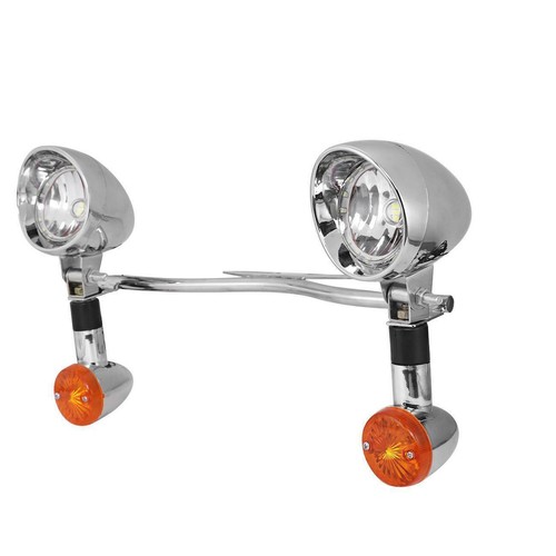 Motorcycle Passing Fog Spot Light Turn Signal Light Bar For Harley Yamaha Honda - Picture 5 of 12