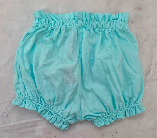 GAP Baby Girls 100% Cotton Shorts Blue Elasticated Waist And Legs MRRP £12.99 - Picture 4 of 4