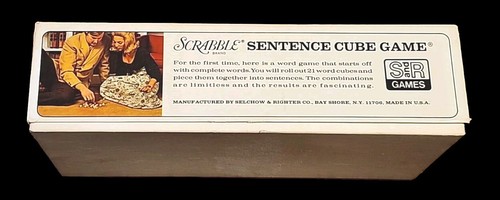 Scrabble Sentence Cube Game Vintage 1971 Selchow & Righter - Picture 7 of 8