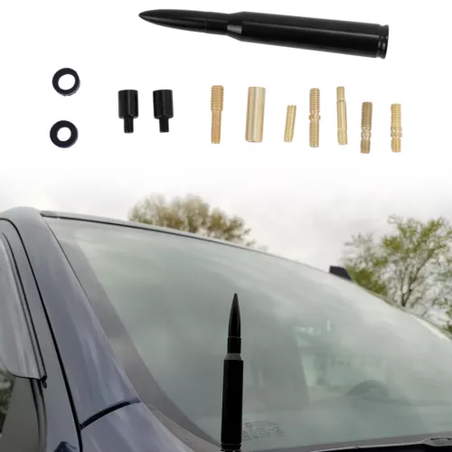 1X BLACK BULLET ANTENNA 50 CAL for CHEVROLET SILVERADO 1500/2500/3500/GMC SIERRA - Bild 1 von 10