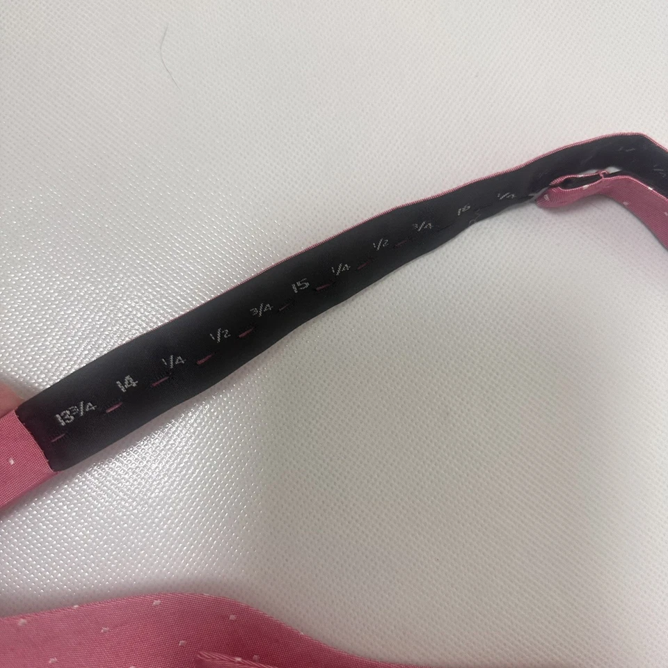 Tommy Hilfiger Pajarita Hombre Rosa Seda Ajustable Lunares Vestido Boda  Foto 4 de 4