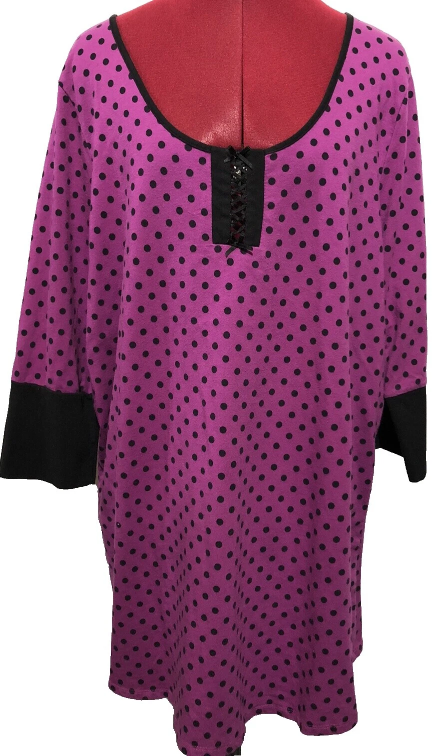 Очки для сна и халаты Betsey Johnson в горошек для женщин