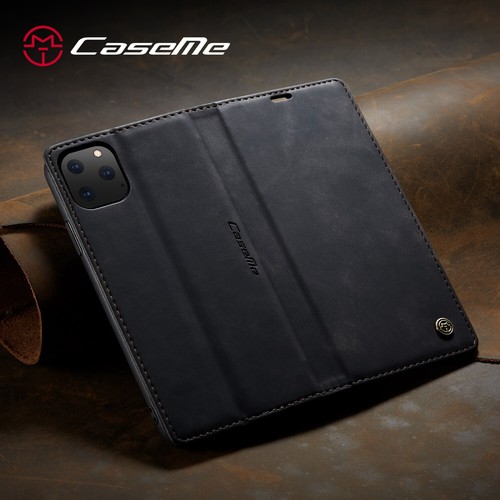 CaseMe Magnetic Leather Case iPhone 16 15 14 13 12 11 Xs XR Pro Max Mini 8 6+ - Picture 17 of 60