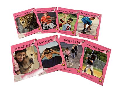 8 Hefte Red Rocket Readers Pre-Reading Level, Key Letters Set C