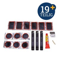 Filmer 19Tlg. Fahrrad-Reparaturkit: Heber, Flicken & GummilöSung, 132X62X20Mm