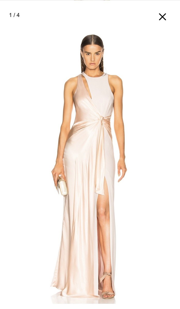 Cinq A Sept New RRP Clemence gown (Pearl Blush) Size UK