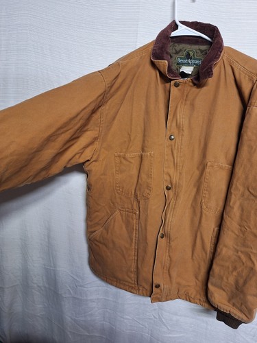 Berne Apparel Vintage Men’s Brown Distressed Lined Collar Jacket - Picture 4 of 7