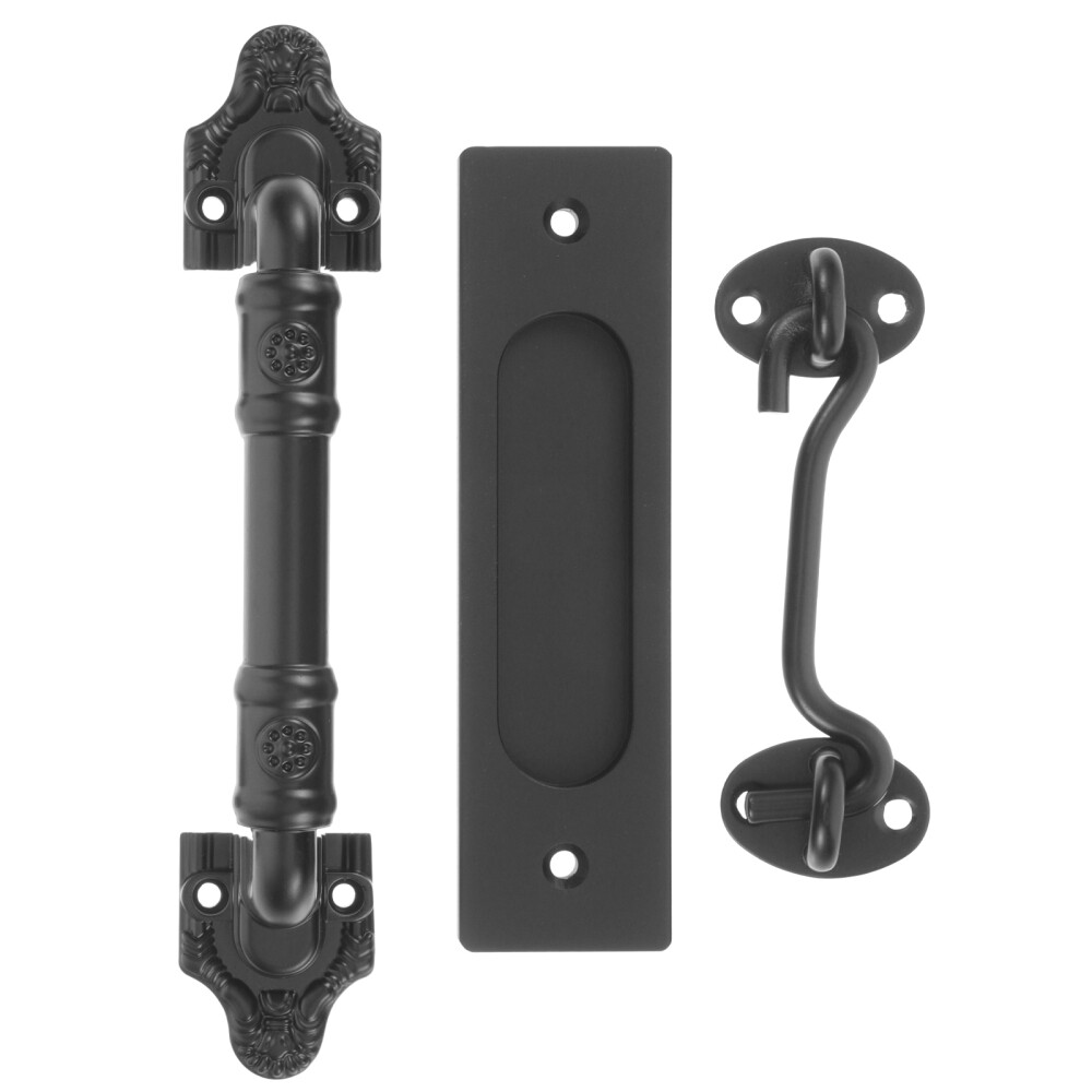 1 Set Barn Door Handle Door Pull Handle Cabin Hook Latch Barn Door