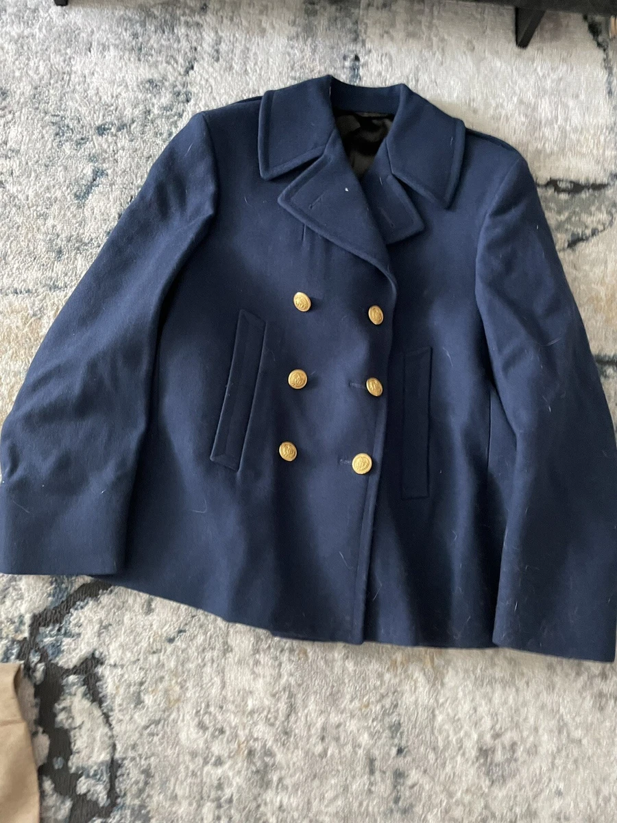 Blue pea shop coat ladies