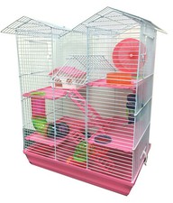 5-Tiers Large Twin Tower Dwarf Hamster Habitat Dagus Gerbil Mouse Mice Rats Cage