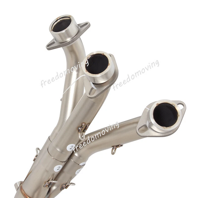 Sistema de escape de tubo de enlace delantero para Yamaha MT09 FZ09 Tracer 9/9GT XSR900 2021-23 Foto 4 de 4