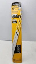 DEWALT DWHT20549 10" BI-METAL HACKSAW BLADES 24 TPI **2 PACK**