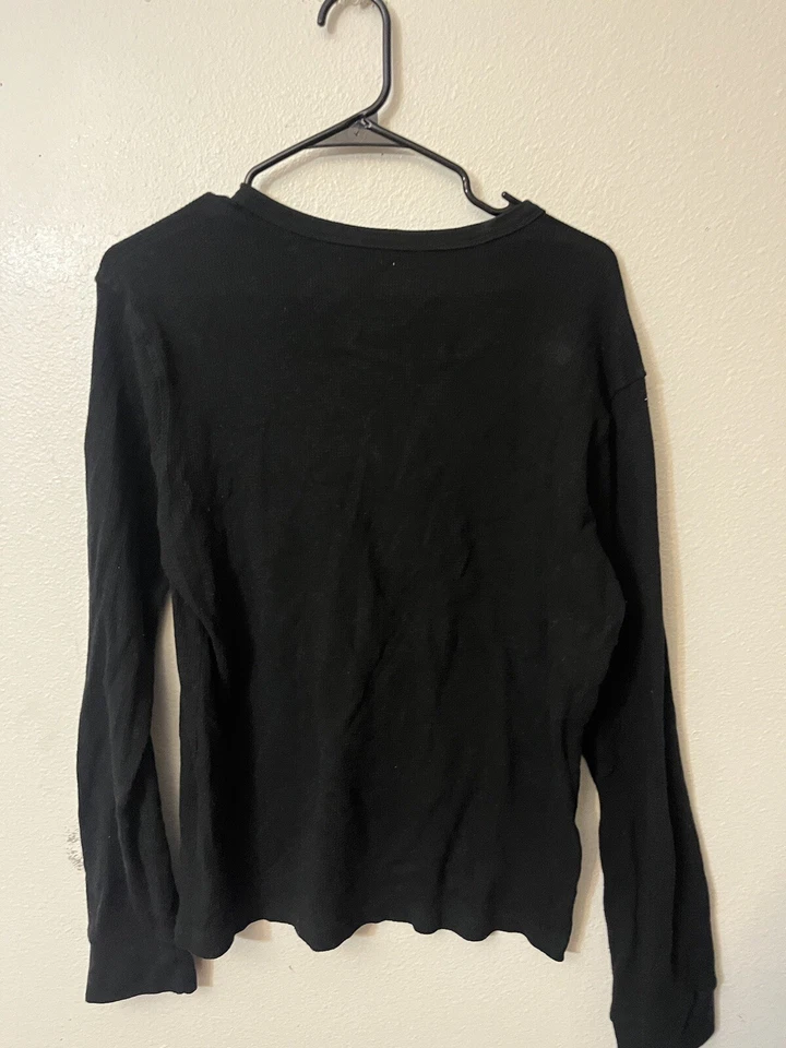 Camiseta Avalanche Térmica Henley Elastizada L/S Waffle Usada en Excelente Condición Para Hombre Talla L Negra Foto 2 de 4