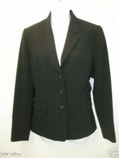 New ELIE TAHARI LISA Classic Black Career Stretch Jacket Blazer Size 10 398 NWT