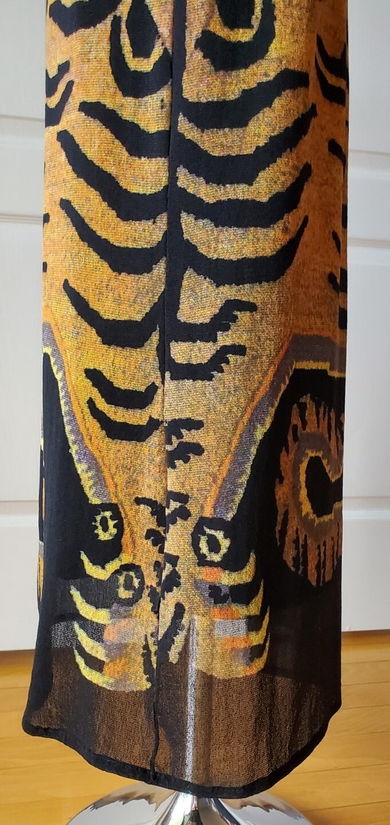 RARE Vivienne Tam Vintage Tiger Print Stretch Mesh Maxi RARE Vivienne Tam Vintage Tiger Print Stretch Mesh Maxi