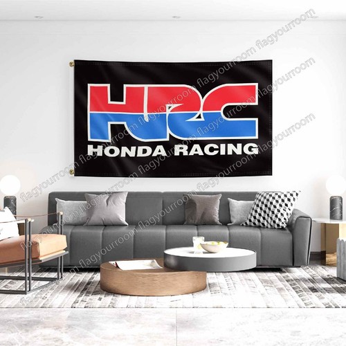 HRC Honda Racing Dirt Bike ATV Banner Flag 3x5 ft Garage Wall Decor Sign Gift - Picture 12 of 12