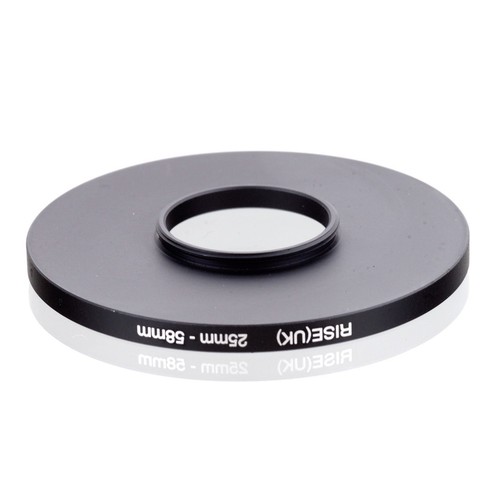 25mm-58mm 25mm to 58mm Step Up Filter Ring Stepping-up Camera Lens Adaptor Black - Picture 3 of 3