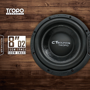 CT-Sounds-Tropo-8-034-D2-250-Watt-RMS-Subwoofer-8-In-Dual-2-Ohm-Car-Audio-Bass-Sub