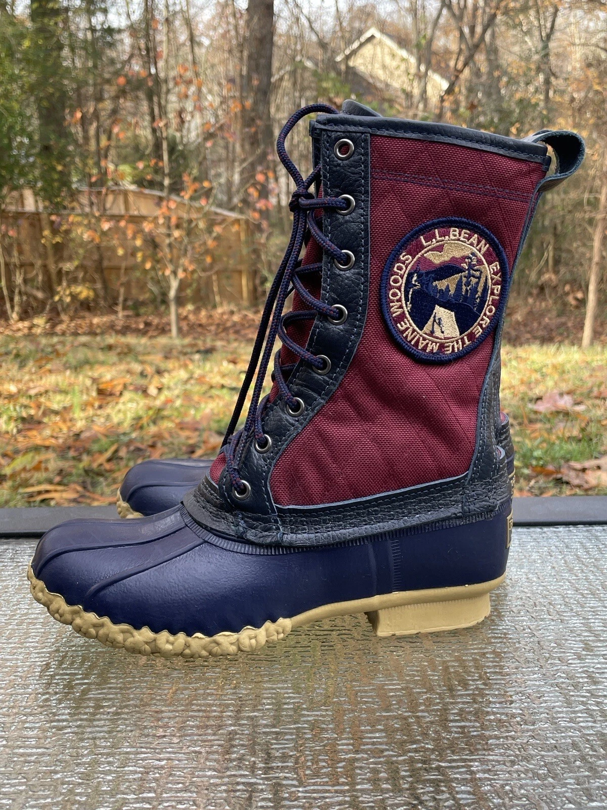 LL Bean Women’s Size 6 M Rangely Pac Quilted Explore The Maine Woods Duck Boots