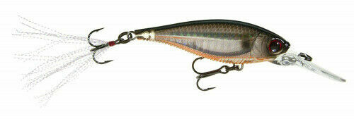 Esca Crankbait Rapala Flat Rap 08 - Cromo - 3 1/8 Pollici - 1/4 Oz Per Bass E Walleye