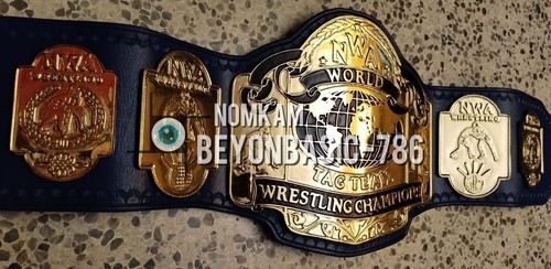 NWA World Tag Team Heavyweight Wrestling Championship Replica Tittle 2MM/4MM - Picture 6 of 8