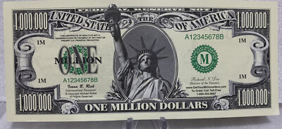 * Statue Of Liberty 1 Million Dollars Lot Of 100-1,000,000 Novelty ...