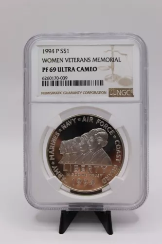 1994-P Women Veterans  Memorial Dollar NGC PF69  (063PID)