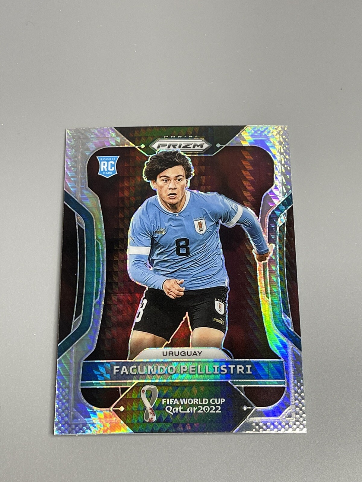 Facundo Pellistri 2022 Panini Prizm FIFA World Cup Hyper Rookie RC #275 Uruguay