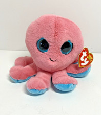 2023 TY Beanie Boos - SHELDON the Pink Octopus 6" with Tags