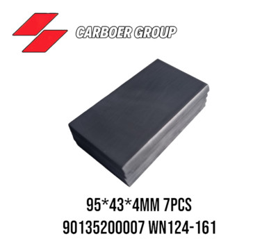 Carbon Vane 90135200007 WN124-161 for Becker Pump DT/T/VT3.40/4.40T3.41DSK 7 pcs