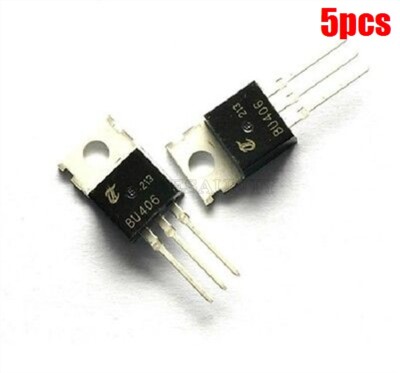 5Pcs BU406 High Voltage Switching Transistor TO-200 New Ic zk