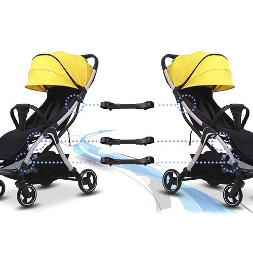 Twin Baby Stroller Connector Universal Joints Infant Cart Adjustable Linker Hook - Bild 3 von 7