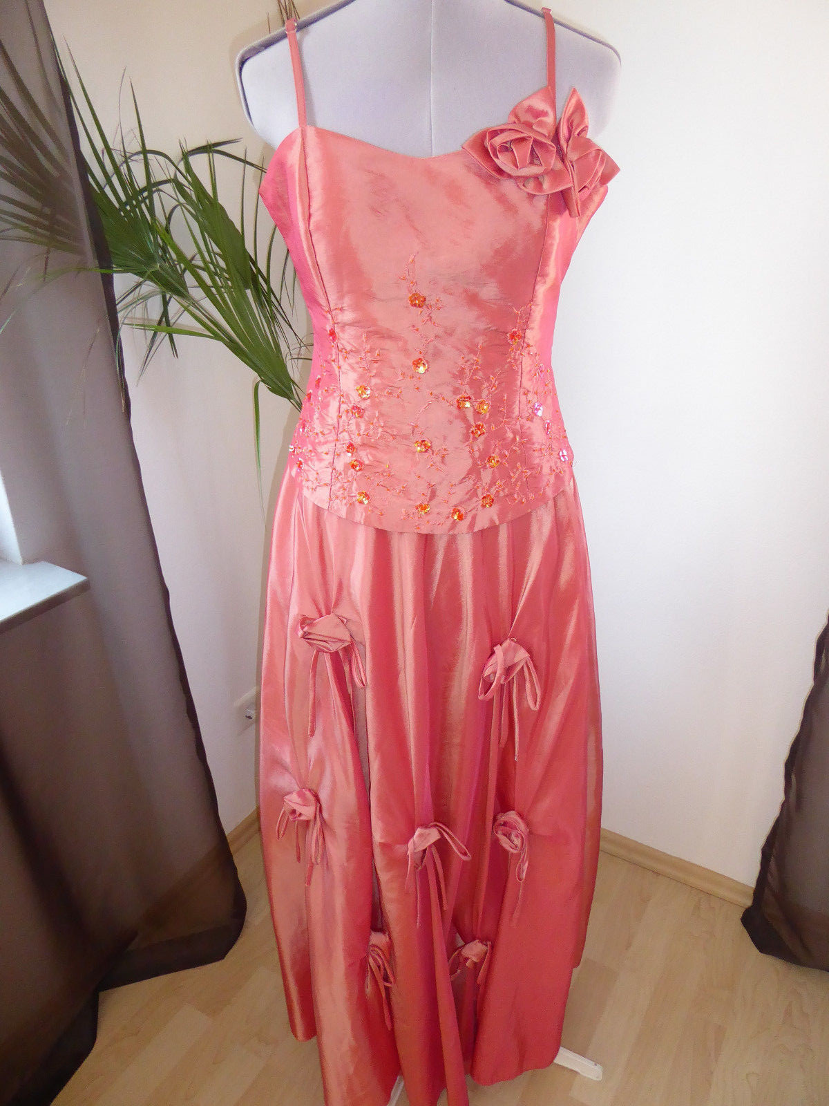 genial KLEID SOMMERKLEID Gr.40//42 SHIRTKLEID STRANDKLEID PINK 100/% Baumwolle