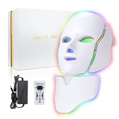 7in1 LEDライトセラピー　フェイスマスク＆ネックパーツセット Amazon.com : Led-Face-Tool，LED Light Therapy Facial Mask，7
