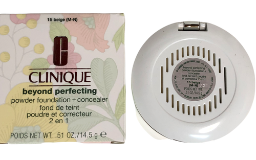 CLINIQUE Beyond Perfecting Powder Foundation + Concealer DUNE or BEIGE 0.51 oz - Picture 11 of 14