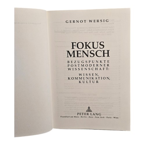 Focus Man: Bezugspunkte Postmoderner Science: Know, Communication, Ku - 第 2/4 張圖片