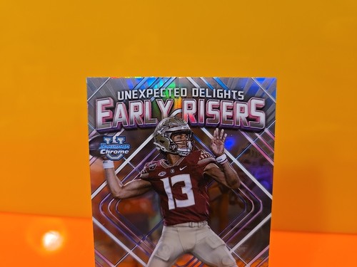 2023 Bowman U Chrome Jordan Travis Early Risers Refractor FSU Seminoles - Picture 3 of 8