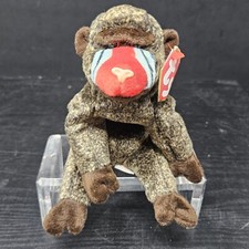 TY Beanie Baby Cheeks the Baboon Monkey Gorilla Plush stuffed animal toy w/tags