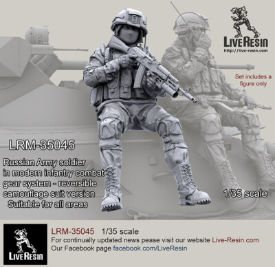 Live Resin M35045 1/35 Russian Soldier in Modern Infantry Combat